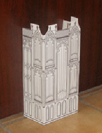 St Mary Catholic pipe organ casework paper model