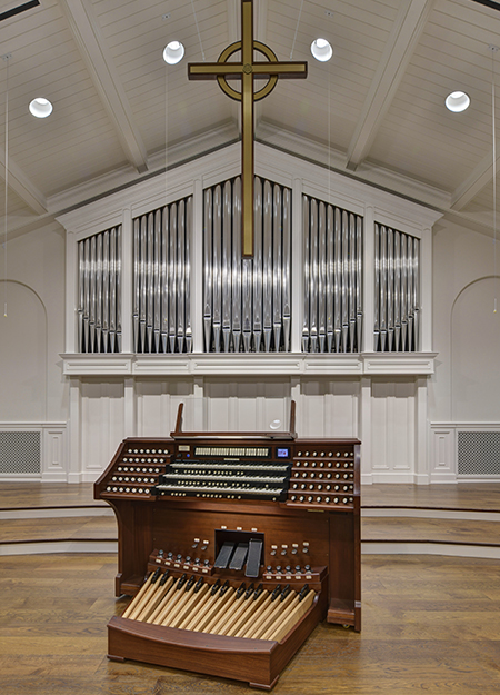New A.E. Schlueter pipr organ at St Mary Catholic Church in Evansville, Indiana