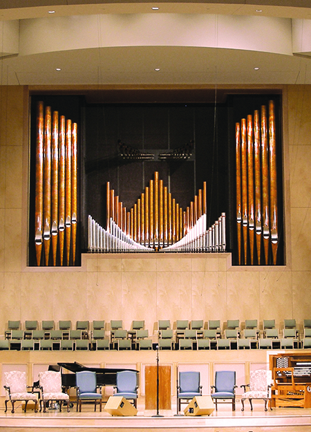 Photo of Schlueter organ installed at First Baptist Church in New Orleans