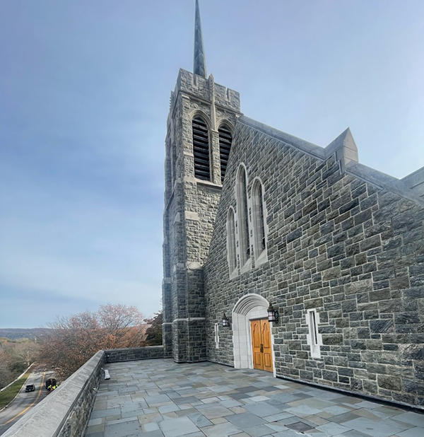 Most Holy Trinity Catholic Chapel at West Point Military Academy in West Point, New York