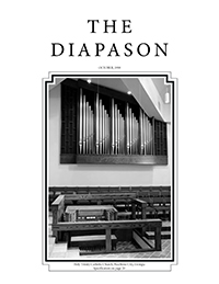The Diapason cover article on organ installation at Holy Trinity Catholic Church in Peachtree City, Georgia