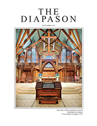 Image of the cover of the May 2023 issue of The American Organist featuring the organ at Southern Baptist Theological Seminary in Louisville